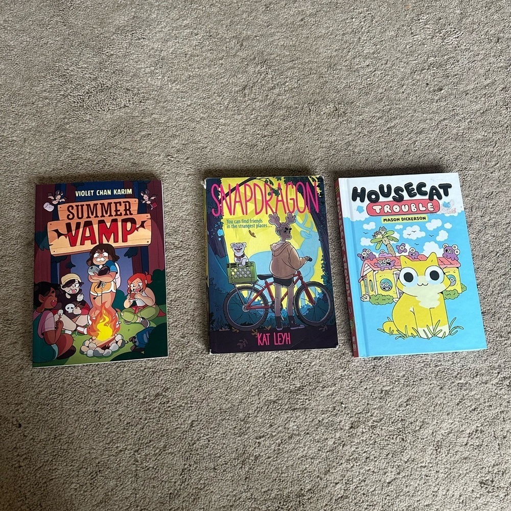 Young readers graphic novel book bundle